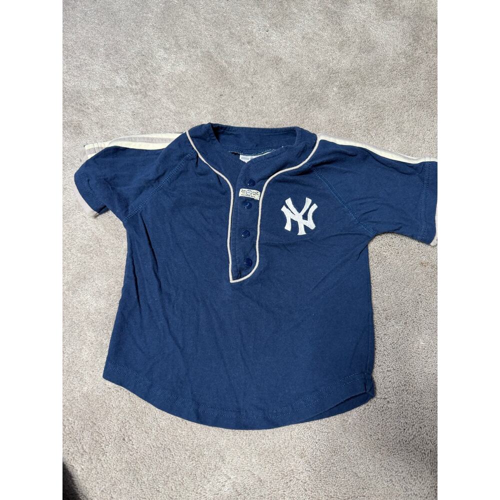 Vintage MLB Yankees 4T Two Piece Matching Set Navy Tan - Picture 10 of 10
